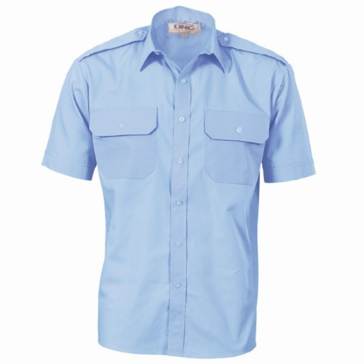 Picture of DNC Polyester Cotton Epaulette Work Shirt Short Sleeve